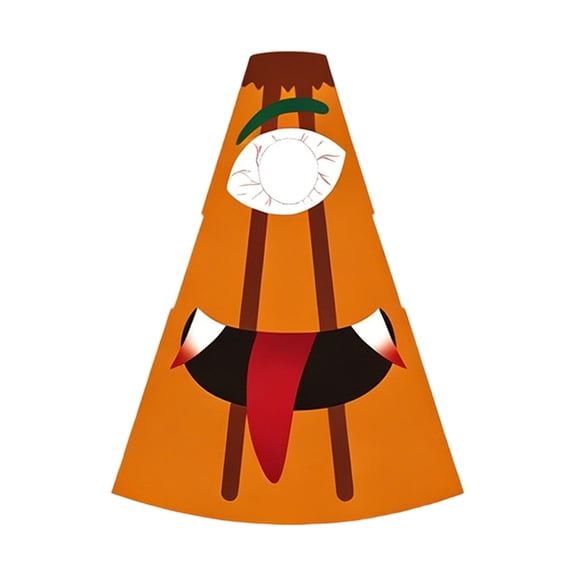 Anmrize Party Role Play Attire, Candy Corn Costume, Food Novelty Outfit, Funny Cosplay Suit, Candy Corn Food Costume Funny Orange Cone Outfit for Halloween Party Cosplay, One Size