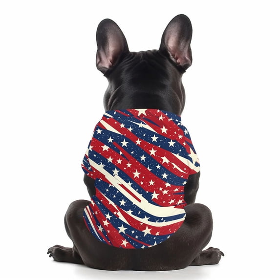 Anmrize Patriotic Dog Costume for Independence Day, 4th of July Dog Shirt American Flag Costume, Patriotic Pet Clothes Independence Day Dog Outfit Summer Vest for Small Medium Large Dogs, A30