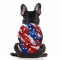 thumbnail image 1 of Anmrize Red White Blue Dog Clothes, Patriotic Pet T-Shirt, 4th of July Dog Shirt American Flag Costume, Patriotic Pet Clothes Independence Day Dog Outfit Summer Vest for Small Medium Large Dogs, A21, 1 of 5