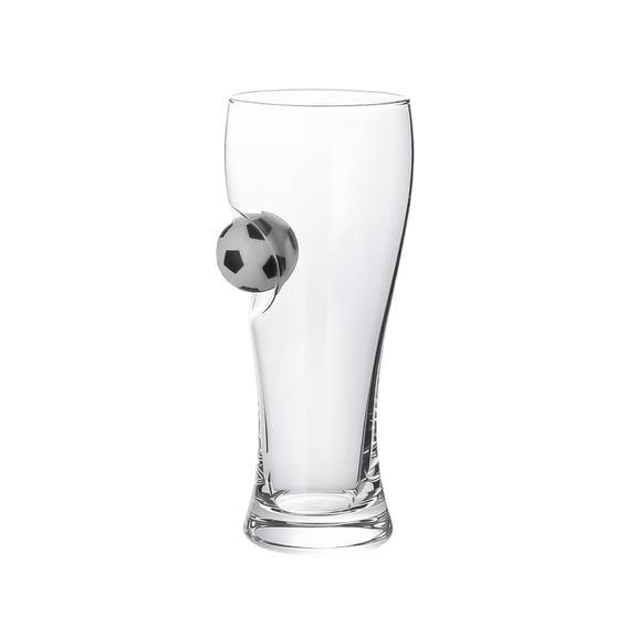 Anmrize Soccer Beer Glass, Football Themed Cup, Gradient Drinking Mug, Sports Fan Gift, Pint Glass With Ball, Gradient Football Beer Glass, Soccer Fan Drinking Cup, Clear
