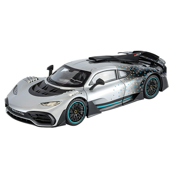 Anmyjuly 1/18 amg one diecast cars model with Front Wheel Steering, Lighting & Sound Effects, 3 Gear Switches, Adjustable Rear Wing - sports car toys for Collectors