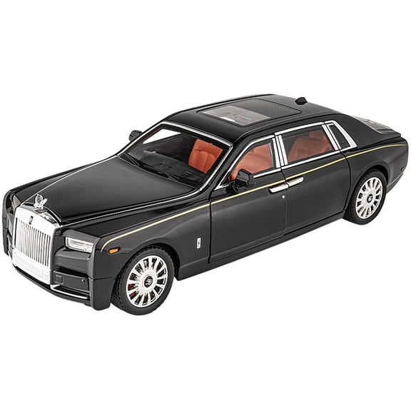 Anmyjuly 1/18 scale diecast cars Phantom Alloy car model with Steerable Front Wheels, Starry Sky Top, Light and Sound - Perfect toy cars for boys age 8-12, collectible diecast model cars