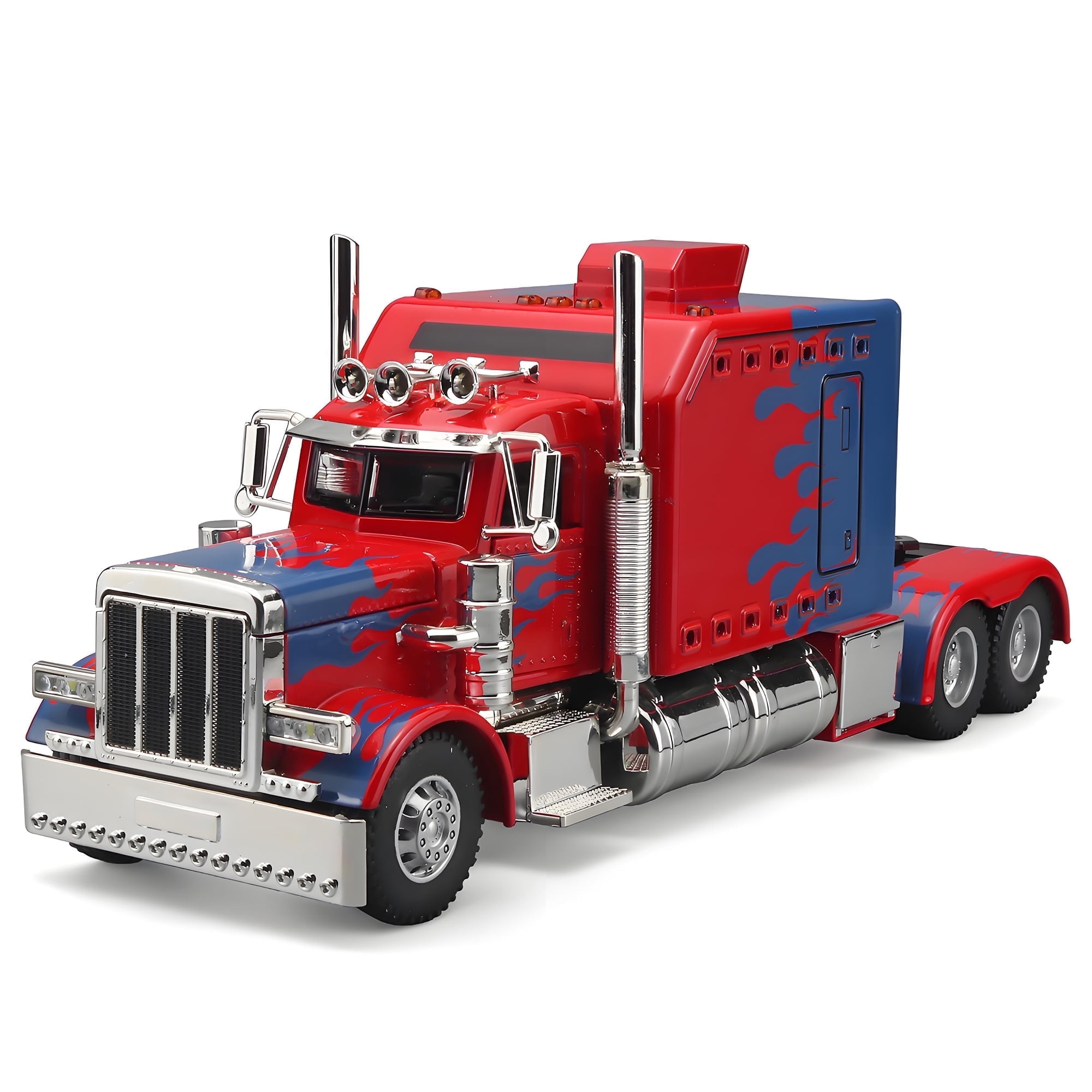 Anmyjuly 1/24 Metal Diecast Semi Truck Toy with Lights and