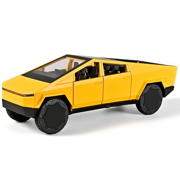 Anmyjuly 1/32 scale Alloy diecast pickup truck toy for boys age 4-7, pull back toy Cars, metal toy Trucks, Rugged and Durable,Halloween cybertruck gift