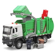 Anmyjuly Garbage Truck Toys for Kids Toy Trucks , Metal Diecast Trucks , Pull Back Garbage Truck Toy with Lights and Sounds , Boys Holiday Gifts