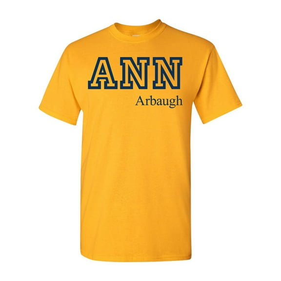 Ann Arbaugh Classic Football Michigan Adult T-Shirt Tee