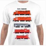 Ann Arbor Locomotives Railroad T-Shirt by Andy Fletcher