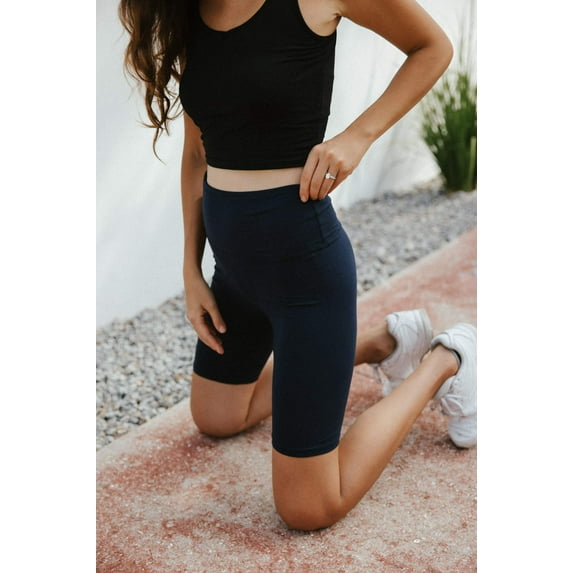 Ann Biker Short- Navy