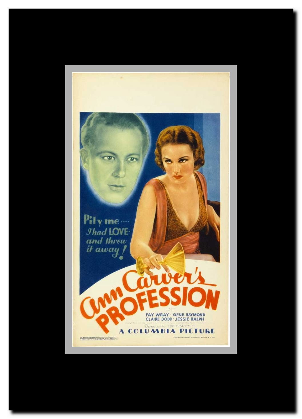 Ann Carver's Profession Framed Movie Poster