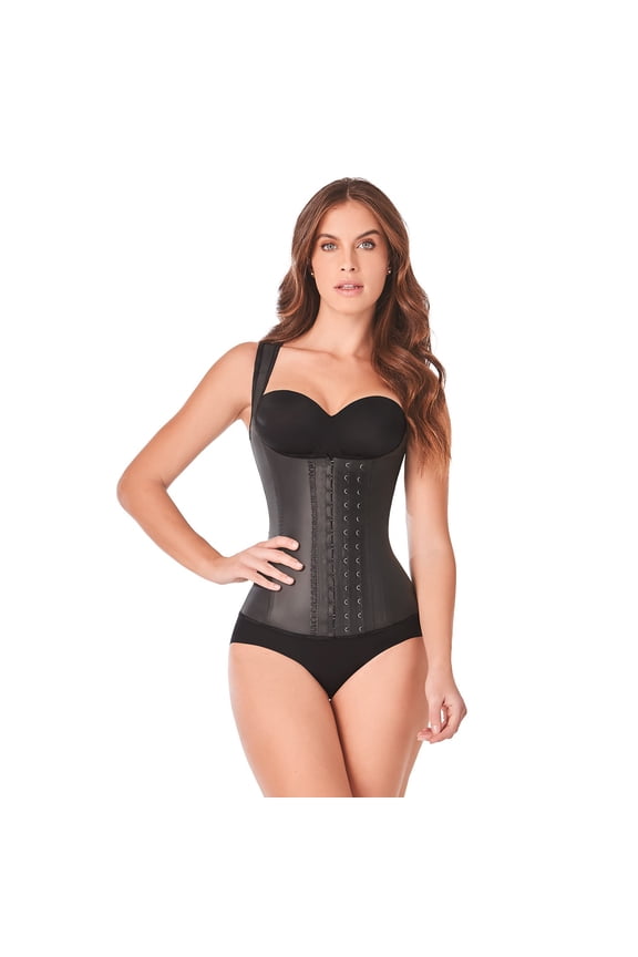 2027 Women's Latex Firm Control Waist Shaper Shapewear, Black (1-Pack)