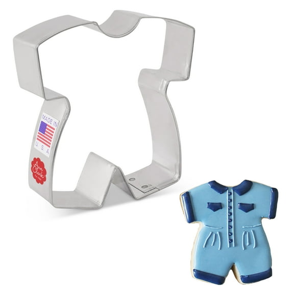 Ann Clark Baby Romper Cookie Cutter 3.5", Made in USA