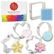 Ann Clark Basic Cookie Cutter Set, 5-Piece, Made in USA