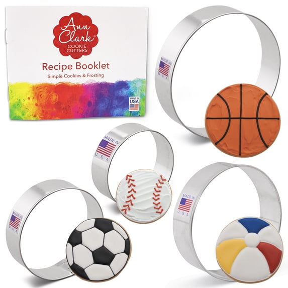 Ann Clark Biscuit/Circle Cookie Cutter Set, 4-Piece, Made in USA