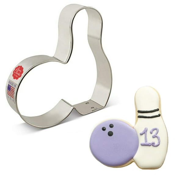 Ann Clark Bowling Pin Cookie Cutter 3.5", Made in USA