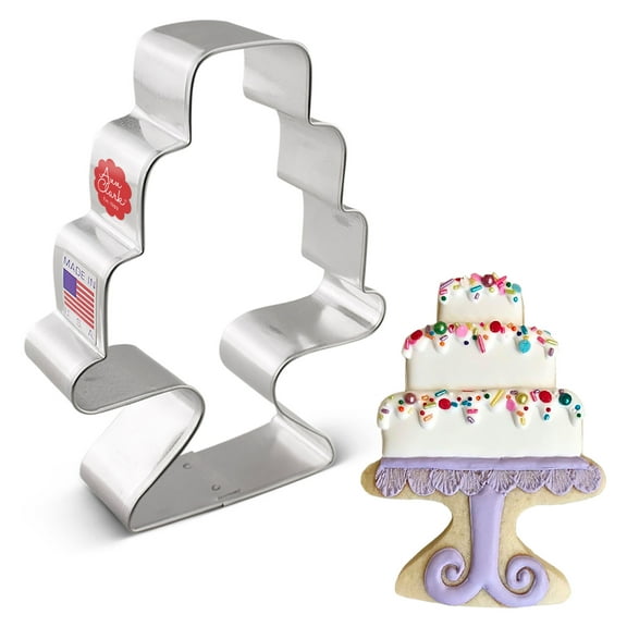 Ann Clark Cake w/Stand Cookie Cutter 4.5", Made in USA