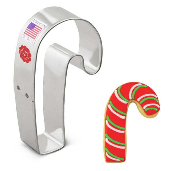 Ann Clark Candy Cane Cookie Cutter 3.5", Made in USA