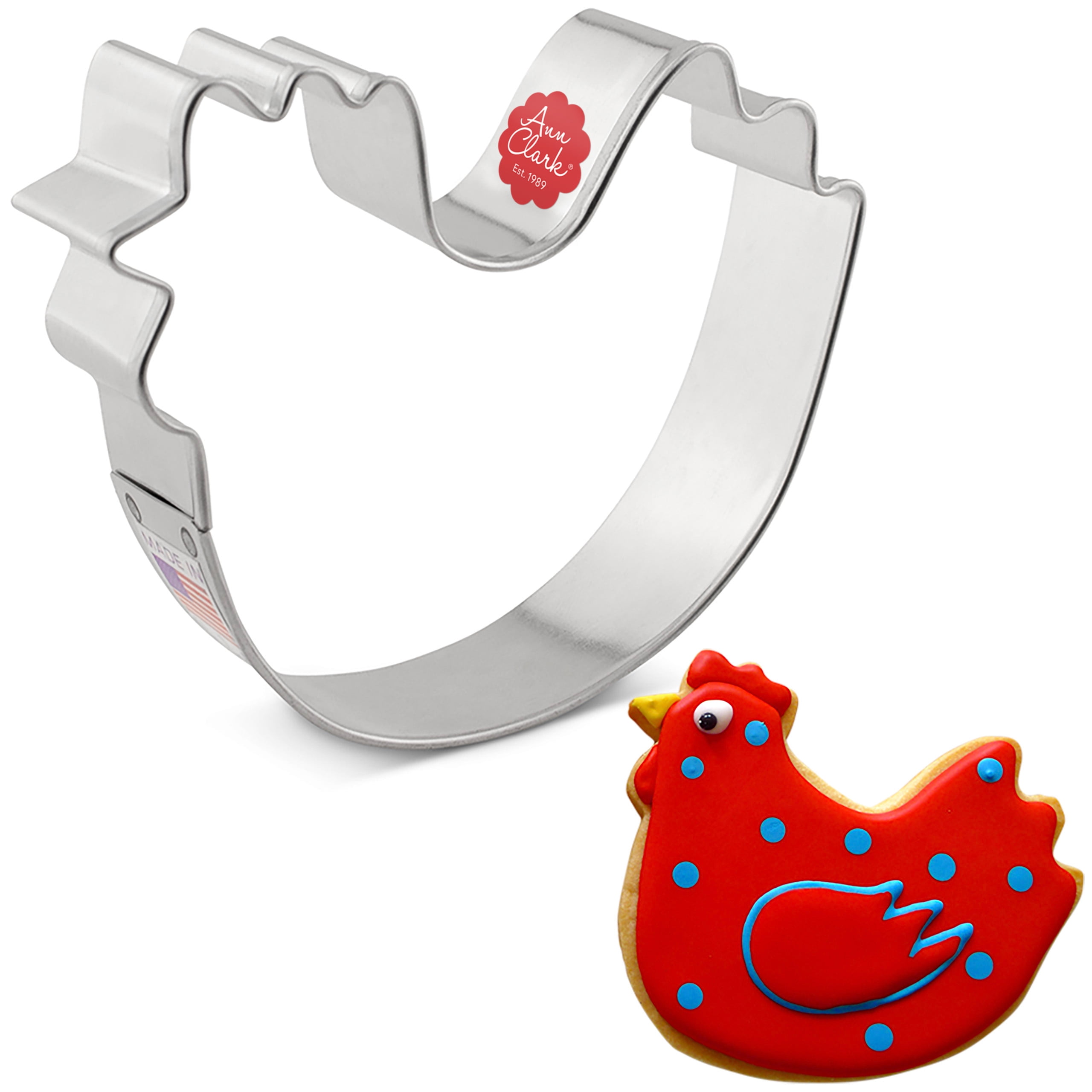 Ann Clark Chicken Cookie Cutter 3.75", Made in USA