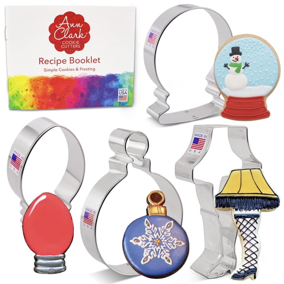 Ann Clark Christmas Cookie Cutter Set, 4-Piece, Made in USA