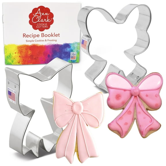 Ann Clark Cookie Cutters Bow Ribbon 2-Piece Set