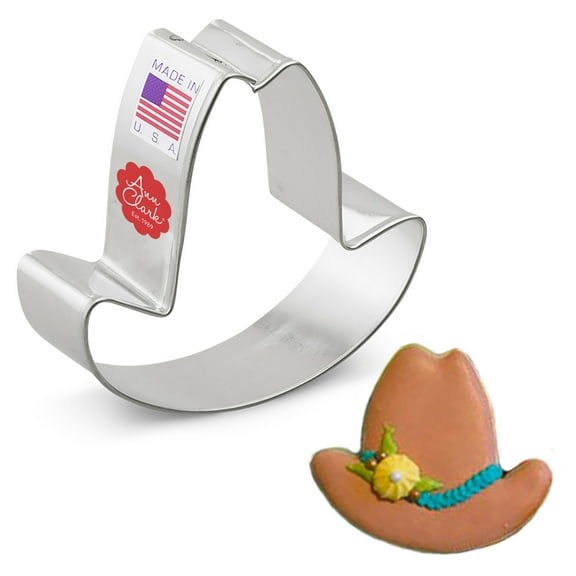 Ann Clark Cowboy Hat Cookie Cutter 2.75", Made in USA