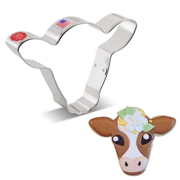 Ann Clark Cute Cow Cookie Cutter 4.5", Made in USA