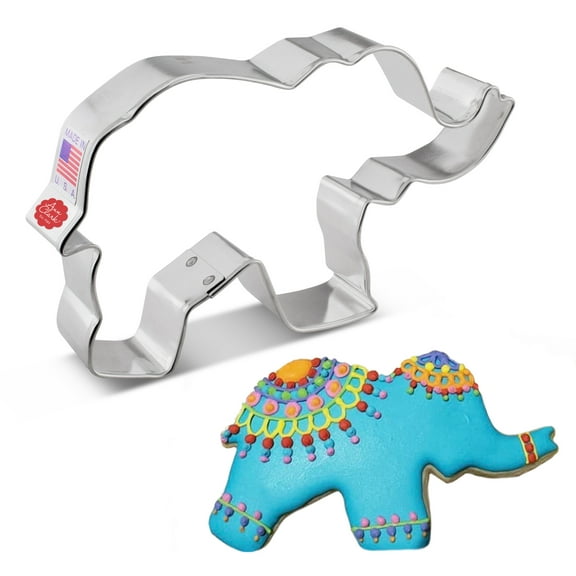Ann Clark Elephant Cookie Cutter 5.25", Made in USA