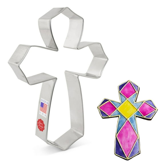 Ann Clark Extra Large Cross Cookie Cutter 5.5", Made in USA