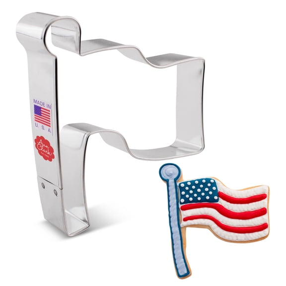 Ann Clark Flag Cookie Cutter 4.75", Made in USA