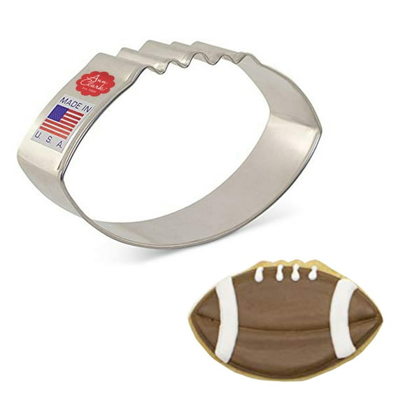 Ann Clark Football Cookie Cutter 3.5", Made in USA