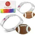thumbnail image 1 of Ann Clark Football Cookie Cutter Set, 2-Piece, Made in USA, 1 of 8