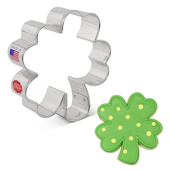 Ann Clark Four Leaf Clover Cookie Cutter 3.75", Made in USA