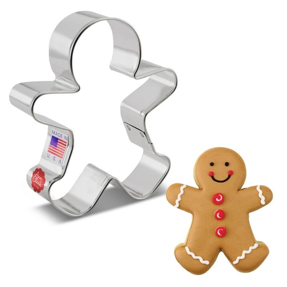 Ann Clark Gingerbread Man Cookie Cutter 4", Made in USA