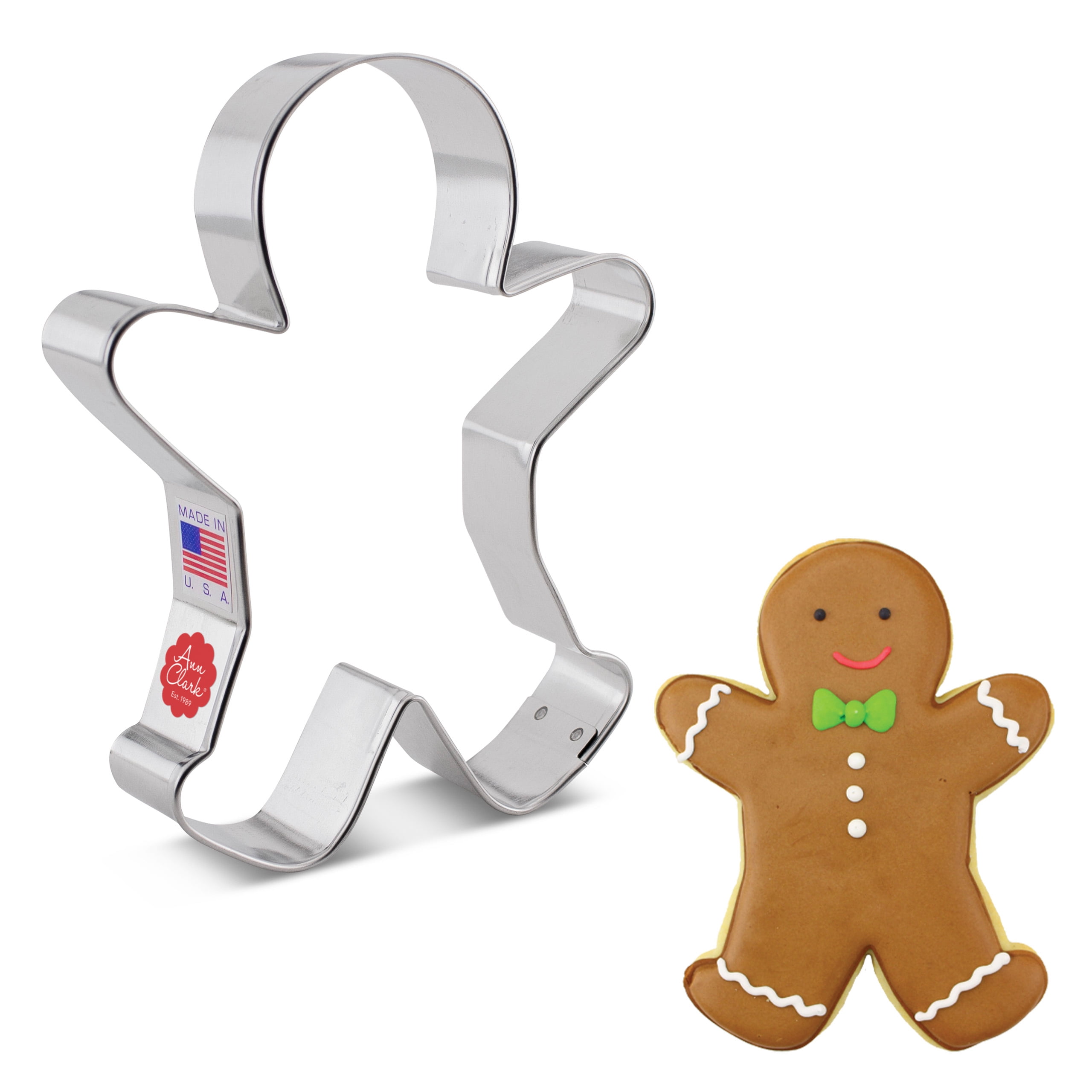 Ann Clark Gingerbread Man Cookie Cutter 5.25", Made in USA