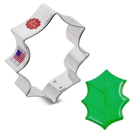 Ann Clark Holly Leaf Cookie Cutter 3", Made in USA