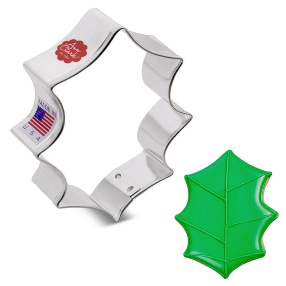 Ann Clark Holly Leaf Cookie Cutter 3", Made in USA