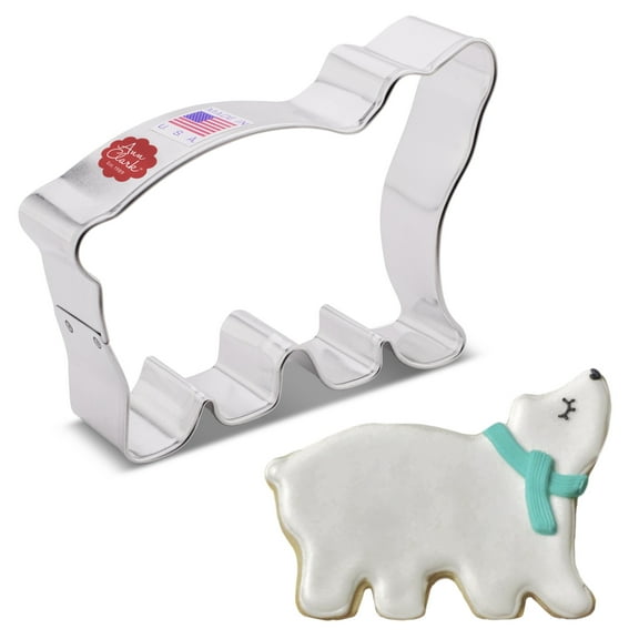 Ann Clark Polar Bear Cookie Cutter 5.75", Made in USA