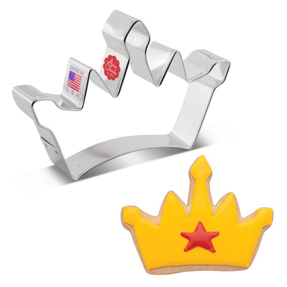 Ann Clark Princess Crown Cookie Cutter 5", Made in USA