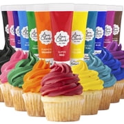 Ann Clark Professional-Grade Gel Food Coloring American Made .7 oz, 12 Color Set