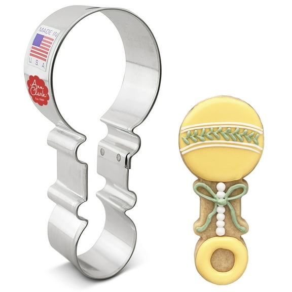 Ann Clark Rattle Cookie Cutter, 4 1/2"