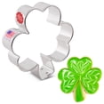 thumbnail image 1 of Ann Clark Small Shamrock Cookie Cutter 3.25", Made in USA, 1 of 5