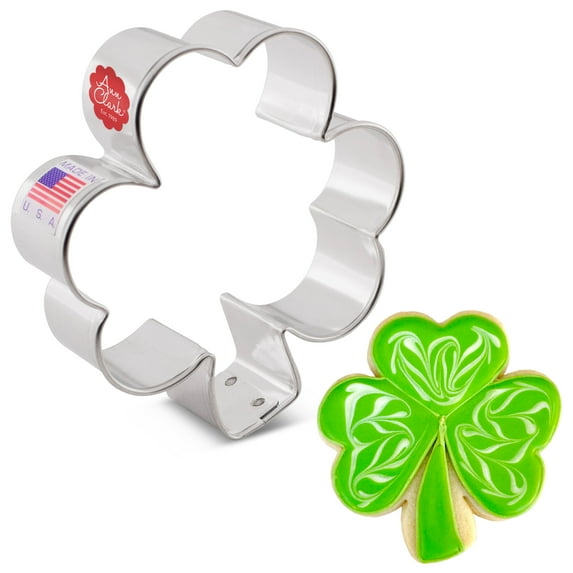 Ann Clark Small Shamrock Cookie Cutter 3.25", Made in USA