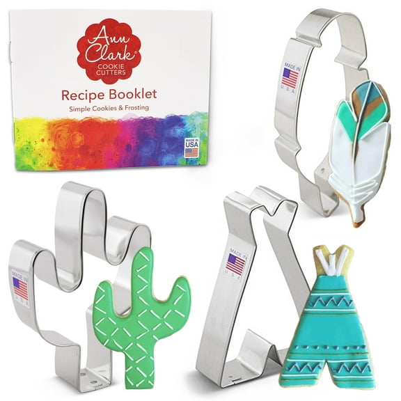 Ann Clark Southwest Cookie Cutter Set, 3-Piece, Made in USA