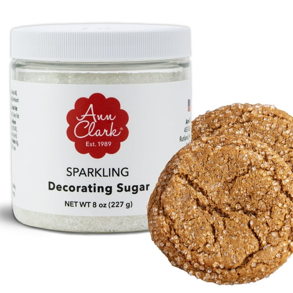 Ann Clark Sparkling Sugar White Decorating Sugar