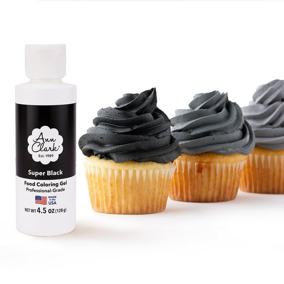 Ann Clark Super Black Food Coloring Gel, Kosher, Artificial Free, 4.5
