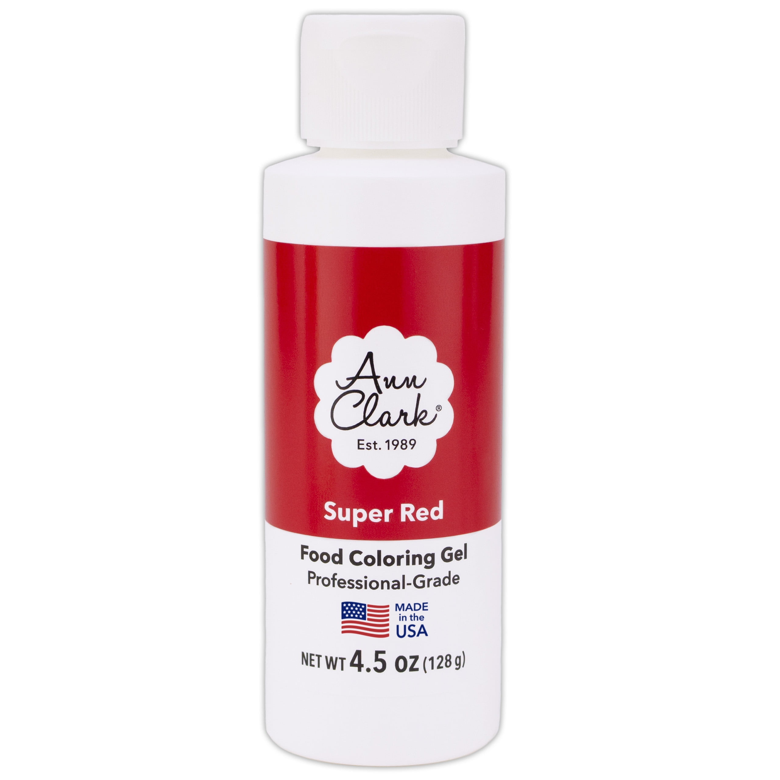 Ann Clark Super Red Food Coloring Gel, Culinary Grade Large 4.5 oz Made in USA