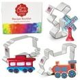 thumbnail image 1 of Ann Clark  Train Railroad Cookie Cutter Set, 3-Piece, Made in USA, 1 of 9