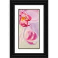 thumbnail image 1 of Ann, Cynthia 18x32 Black Ornate Wood Framed with Double Matting Museum Art Print Titled - Purple Orchids III, 1 of 4