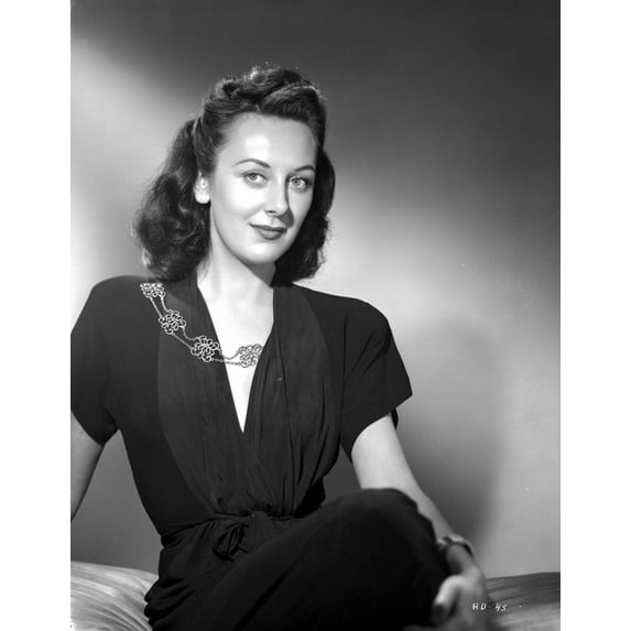 Ann Dvorak on Dark Dress and sitting Portrait Photo Print (8 x 10)