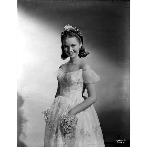 Ann Gillis on a Gown standing and smiling Portrait Photo Print (24 x 30)