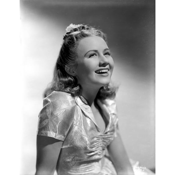 Ann Gillis wearing a Silk Top and smiling in Portrait Photo Print (24 x 30)